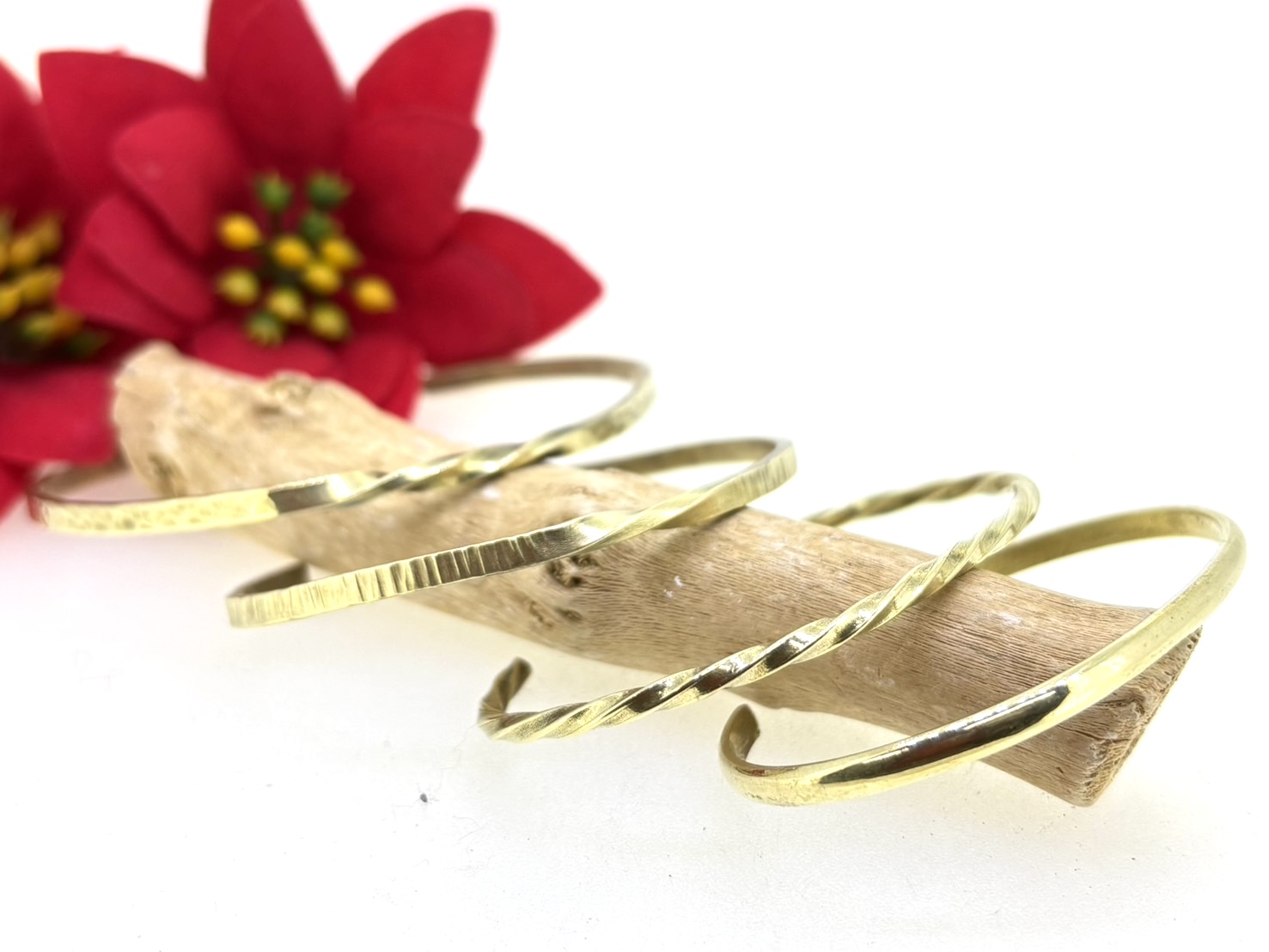 和黄銅細いバングル制作体験